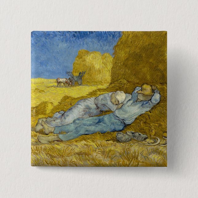 Vincent Van Gogh - Noon, rest från arbetet / Siest Knapp (Framsida)