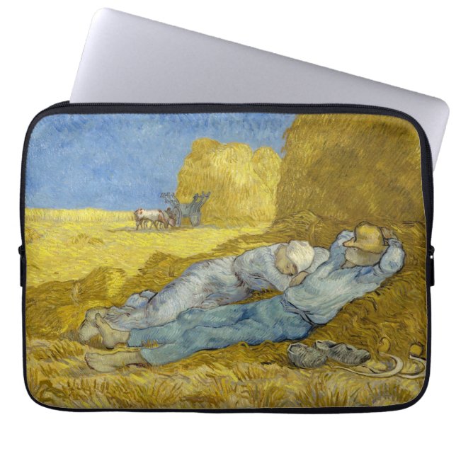 Vincent Van Gogh - Noon, rest från arbetet / Siest Laptop Fodral (Framsidan)