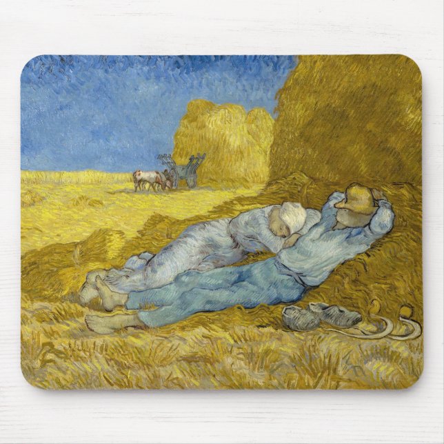 Vincent Van Gogh - Noon, rest från arbetet / Siest Musmatta (Framsidan)