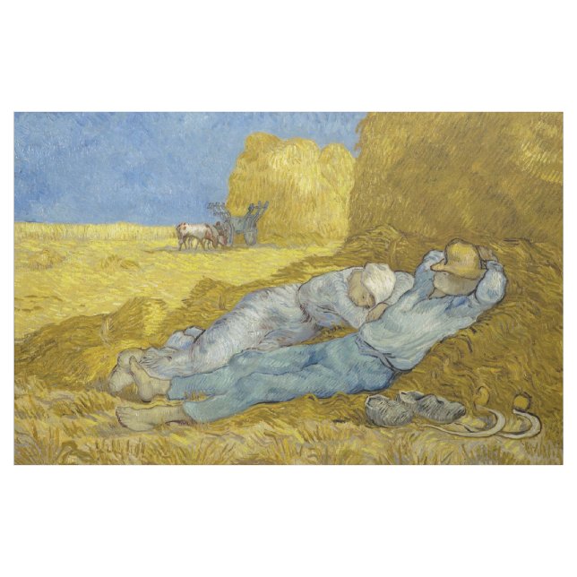 Vincent Van Gogh - Noon, rest från arbetet / Siest Tyg (Yard)