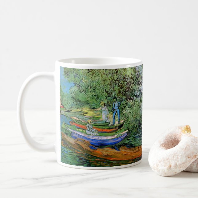 Vincent van Gogh - Oise-banken i Auvers Kaffemugg (Med munk)