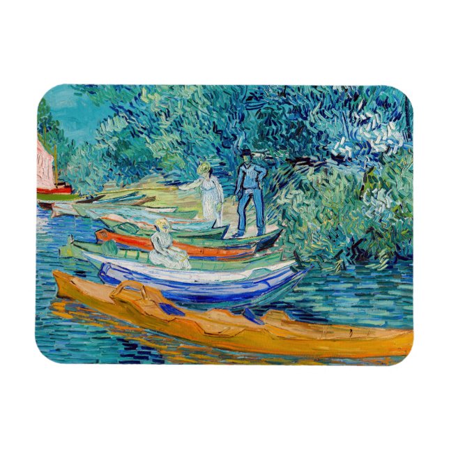 Vincent van Gogh - Oise-banken i Auvers Magnet (Horisontell)