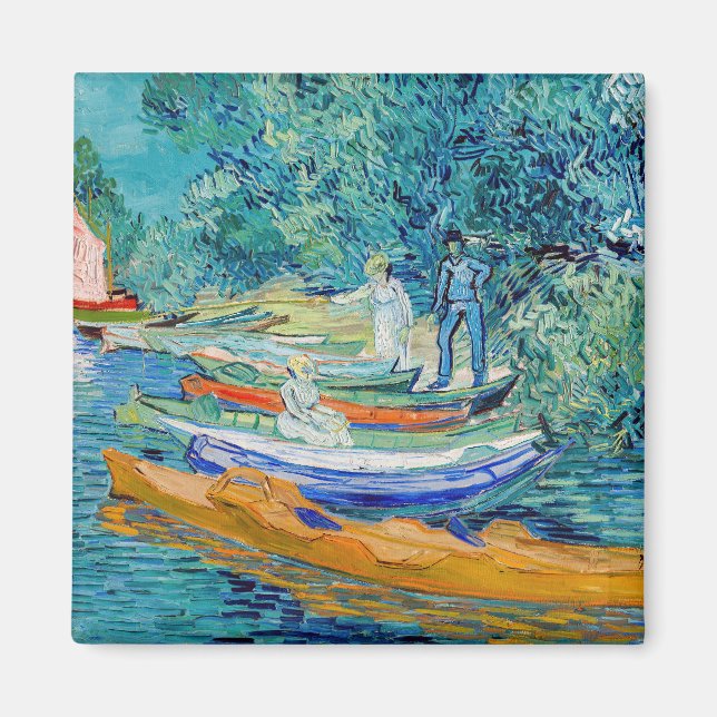 Vincent van Gogh - Oise-banken i Auvers Magnet (Framsidan)