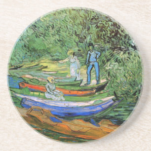 Vincent van Gogh - Oise-banken i Auvers Underlägg Sandsten