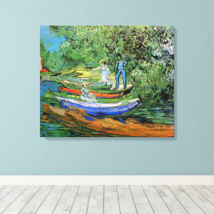 Vincent van Gogh - Oises strandbank vid Auvers Canvastryck