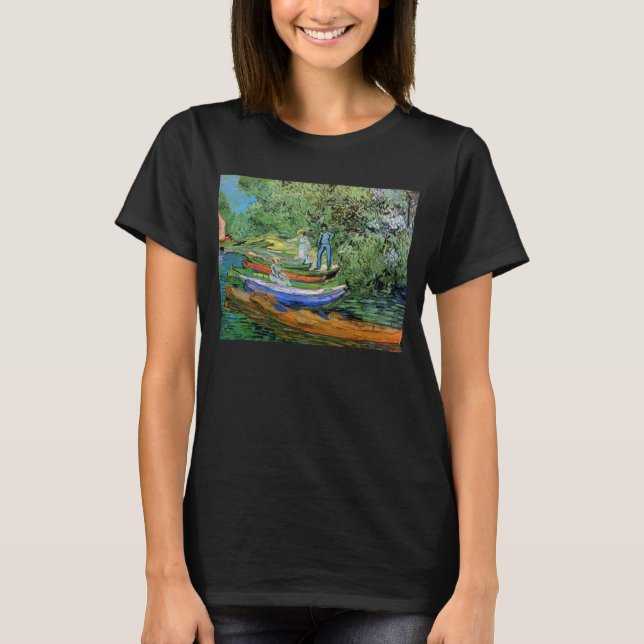 Vincent van Gogh - Oises strandbank vid Auvers Tee Shirt (Framsida)