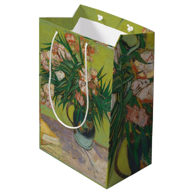 Vincent Van Gogh Oleander blom målning (Baksidan Vinklad)
