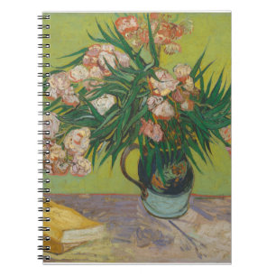 Vincent Van Gogh Oleander blom målning Anteckningsbok