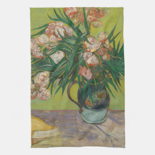 Vincent Van Gogh Oleander blom målning Kökshandduk