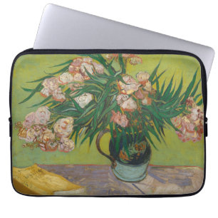 Vincent Van Gogh Oleander blom målning Laptop Fodral