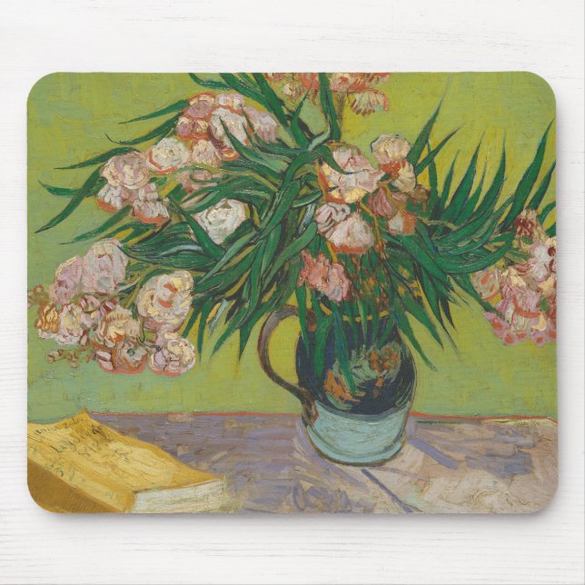 Vincent Van Gogh Oleander blom målning Musmatta (Framsidan)
