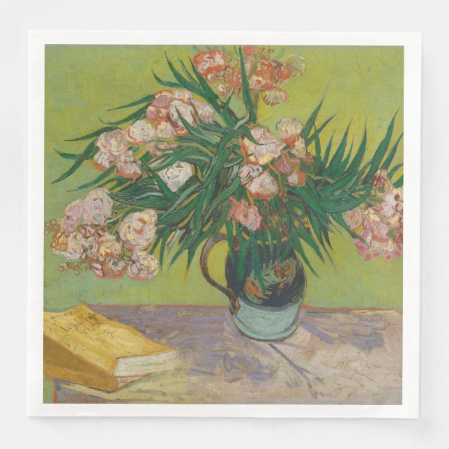 Vincent Van Gogh Oleander blom målning Pappersservett (Framsida)