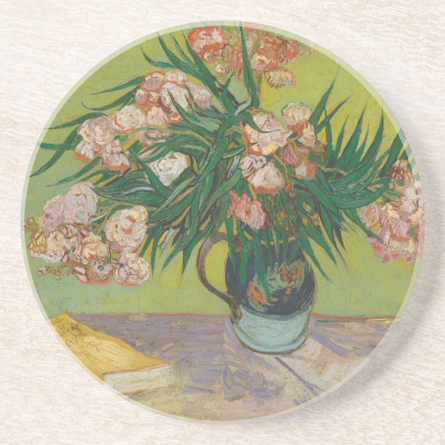 Vincent Van Gogh Oleander blom målning Underlägg (Framsidan)