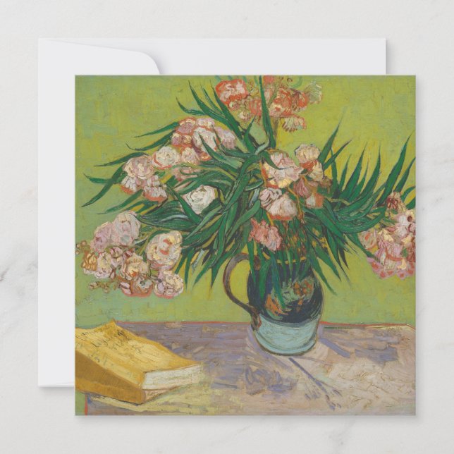 Vincent Van Gogh Oleander blommålning Anteckningskort (Framsida)