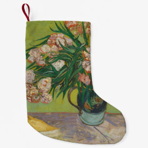 Vincent Van Gogh Oleander blomstermålning Liten Julstrumpa