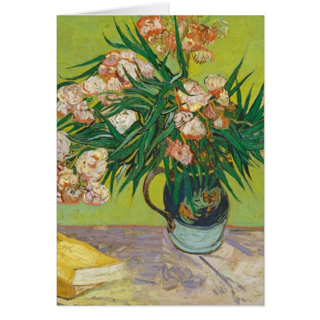 Vincent Van Gogh Oleanders Impressionist Art Card Hälsningskort (Framsidan)
