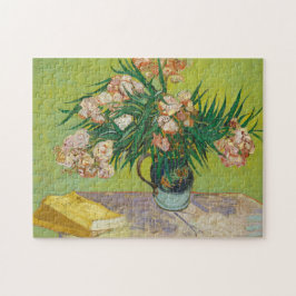 Vincent Van Gogh Oleanders Vintage Blommigt Painti Pussel