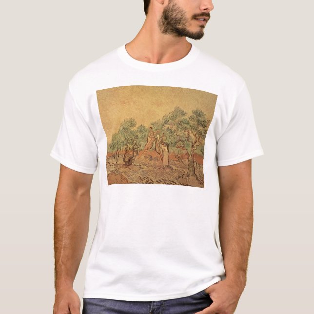 Vincent van Gogh| Olive Grove, 1889 Tee Shirt (Framsida)