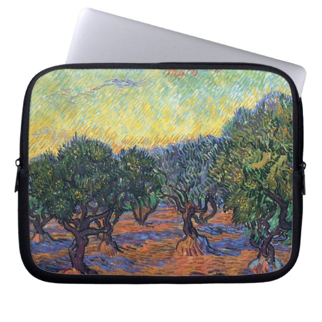 Vincent Van Gogh Olive Grove Impressionism Art Laptop Sleeve (Framsidan)