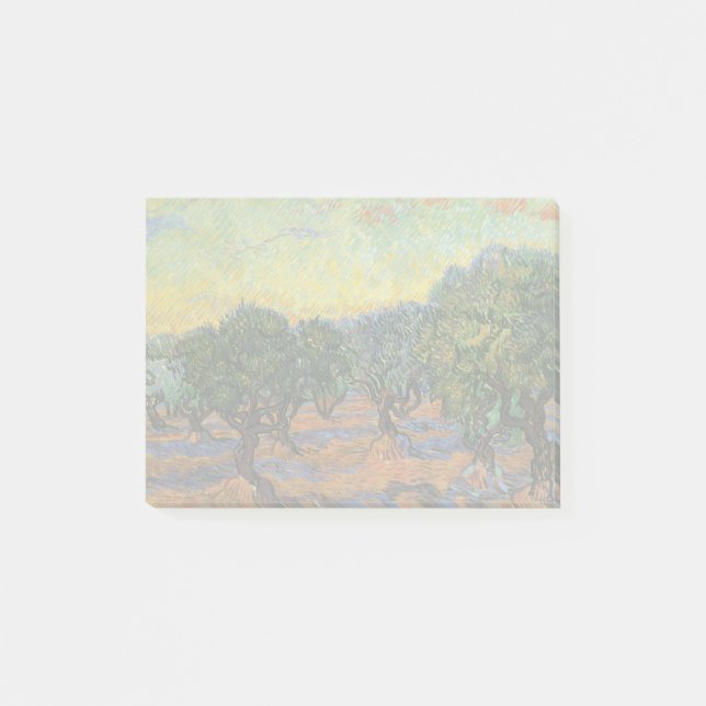 Vincent Van Gogh Olive Grove Impressionism Art Post-it Block (Framsida)