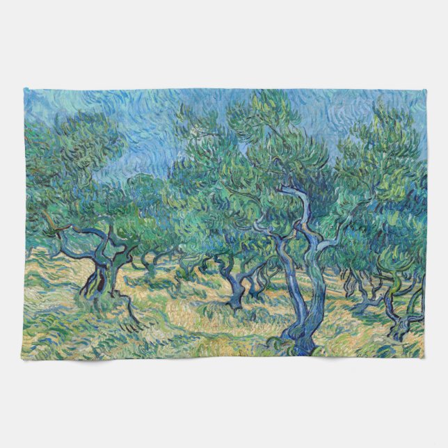 Vincent van Gogh - Olive Grove Kökshandduk (Horisontell)