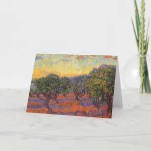 Vincent van Gogh - Olive Grove, Orange Himmel Kort