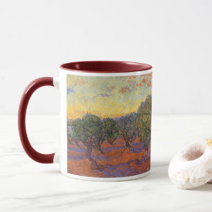 Vincent van Gogh - Olive Grove, Orange Himmel Mugg