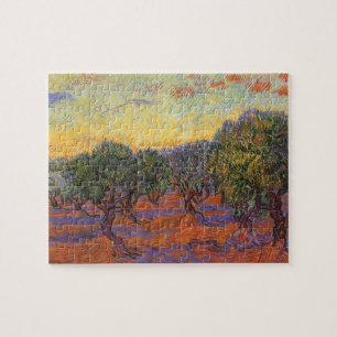 Vincent van Gogh - Olive Grove, Orange Himmel Pussel