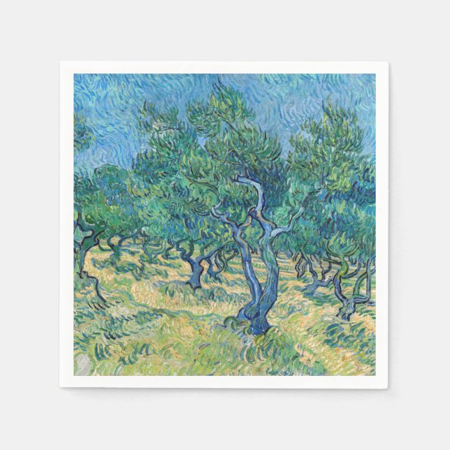 Vincent van Gogh - Olive Grove Pappersservett (Framsidan)