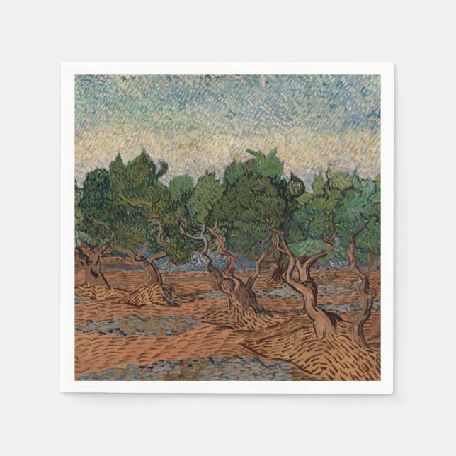 Vincent van Gogh - Olive Grove Pappersservett (Framsidan)