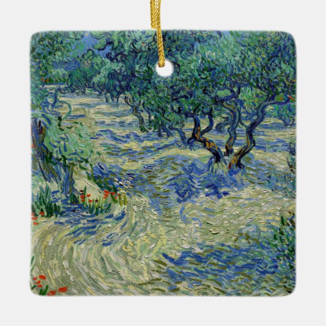 Vincent van Gogh - Olive Orchard Julgransprydnad Keramik (Framsida)