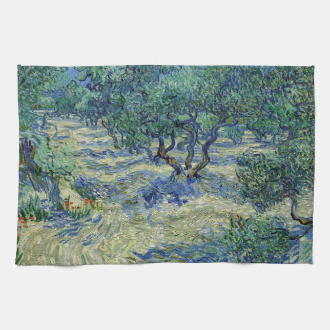 Vincent van Gogh - Olive Orchard Kökshandduk (Horisontell)