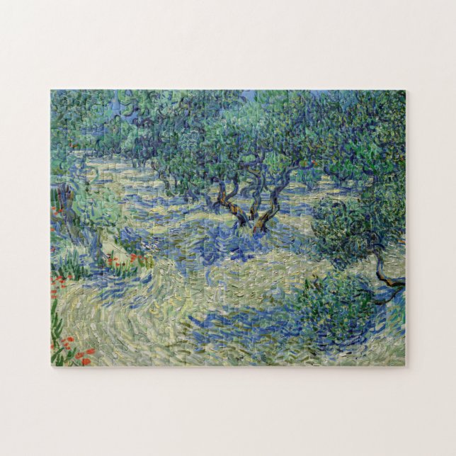 Vincent van Gogh - Olive Orchard Pussel (Horisontell)