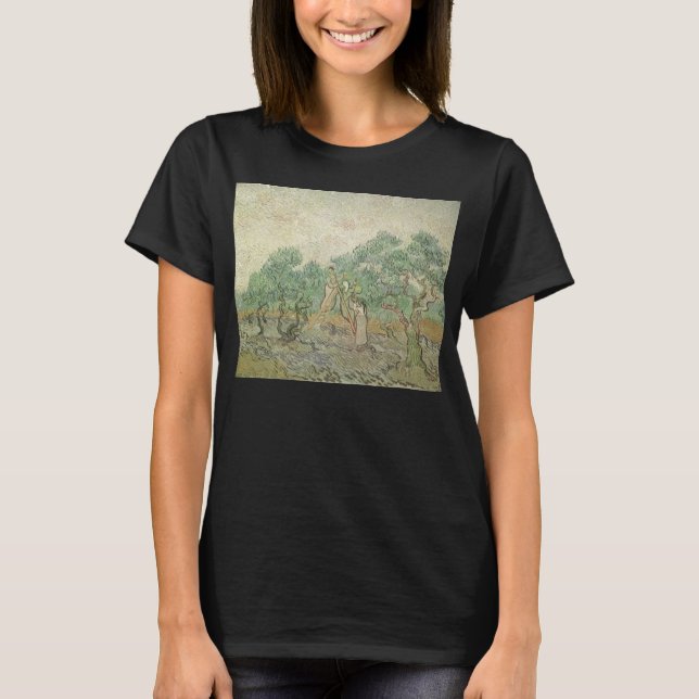 Vincent van Gogh - Olive Picking Tee Shirt (Framsida)