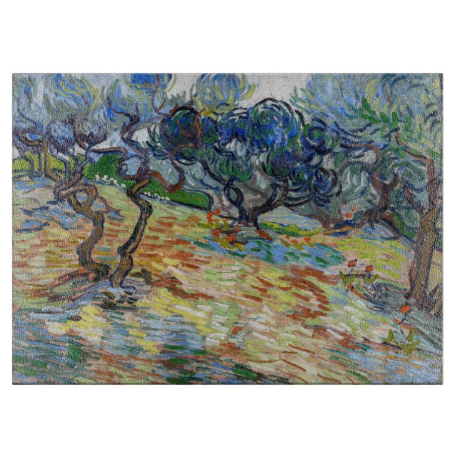 Vincent van Gogh - Olive Träd: Bright blå himmel (Framsidan)