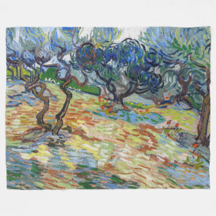 Vincent van Gogh - Olive Träd: Bright blå himmel Fleecefilt