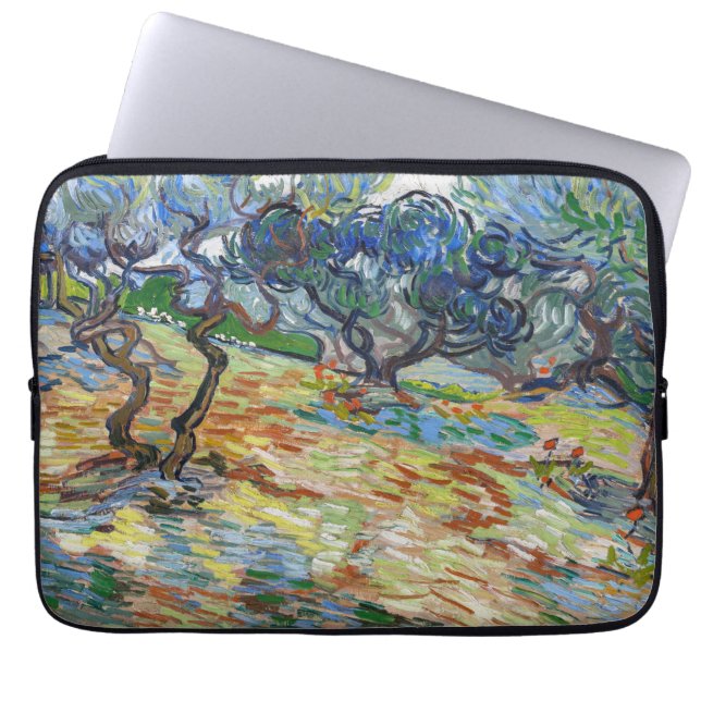 Vincent van Gogh - Olive Träd: Bright blå himmel Laptop Fodral (Framsidan)