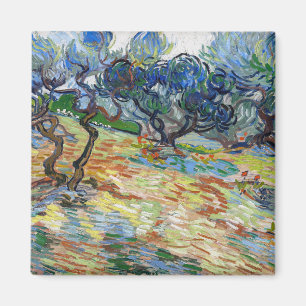 Vincent van Gogh - Olive Träd: Bright blå himmel Magnet
