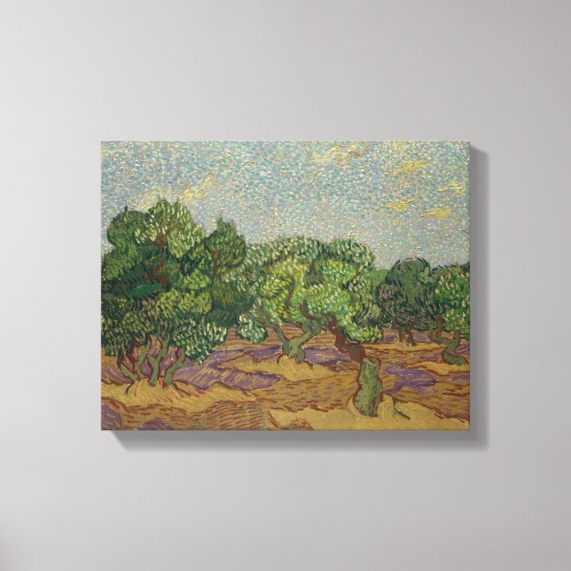 Vincent van Gogh - Olive Träd Canvastryck (Framsida)