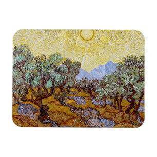 Vincent van Gogh - Olive Träd, Gult Himlar och Sol Magnet