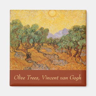 Vincent van Gogh - Olive Träd, Gult Himlar och Sol Magnet