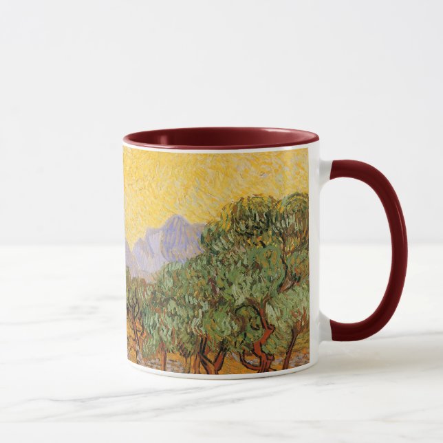 Vincent van Gogh - Olive Träd, Gult Himlar och Sol Mugg (Höger)