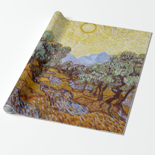 Vincent van Gogh - Olive Träd, Gult Himlar och Sol Presentpapper