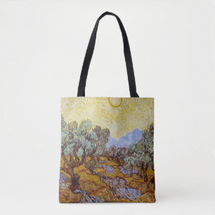 Vincent van Gogh - Olive Träd, Gult Himlar och Sol Tygkasse