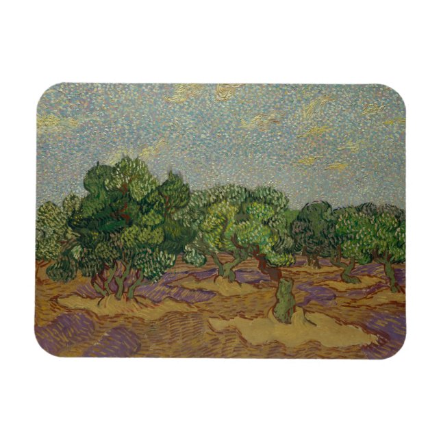 Vincent van Gogh - Olive Träd Magnet (Horisontell)