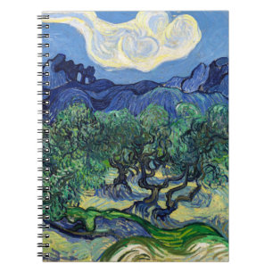 Vincent van Gogh - Olive Träd med Alpelare Anteckningsbok