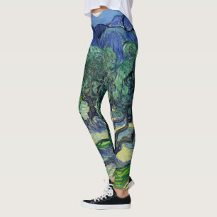 Vincent van Gogh - Olive Träd med Alpelare Leggings