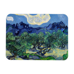 Vincent van Gogh - Olive Träd med Alpelare Magnet