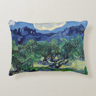 Vincent van Gogh - Olive Träd med Alpelare Prydnadskudde