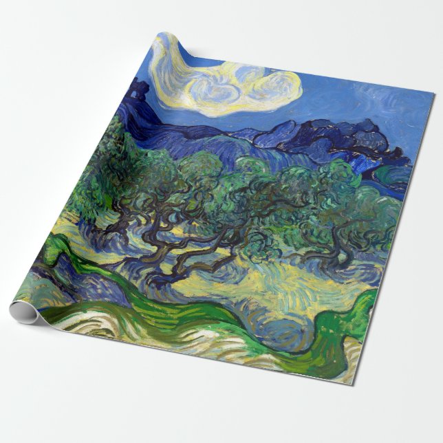 Vincent van Gogh Olive Träd Presentpapper (Utrullad)